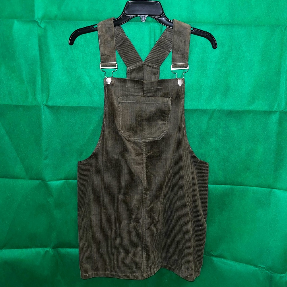 Olive corduroy dress